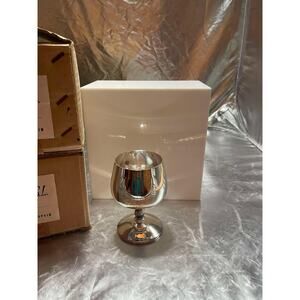 Roma S.L. Set Of 12 Goblets Brandy Silver Plated made in Spain Madrid New